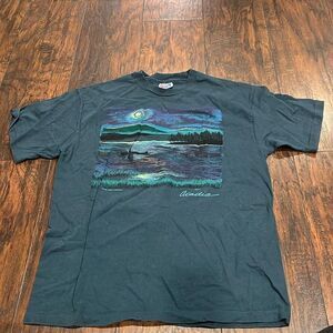 ACADIA NATIONAL PARK VTG t shirt Bar Harbor MAINE Hanes beefy -T Tee Large 1992